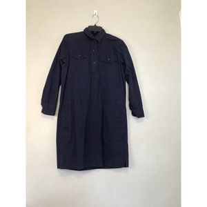 Gap designed and crafted long sleeve shirt dress  vintage size small dark blue